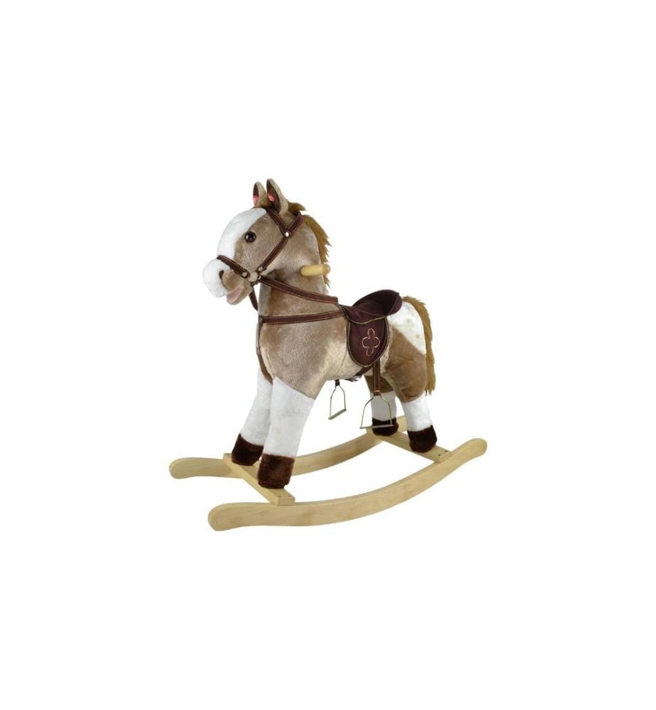 Knorrtoys Cheval à bascule Levi Brun/Blanc