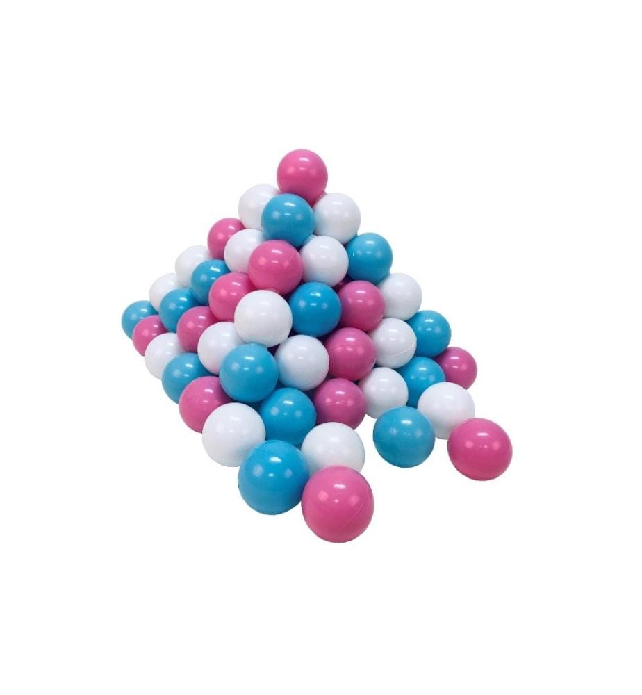 Knorrtoys Balles Rose, Crème, Bleu clair 100 pièces