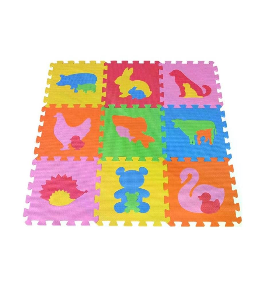 Knorrtoys Tapis de puzzle Animaux 9 pièces