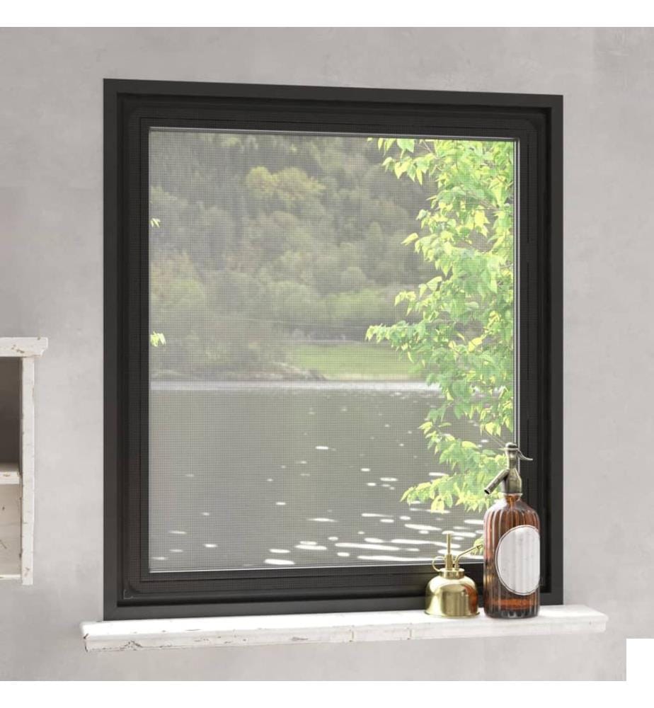 Moustiquaire magnétique pour fenêtres anthracite 130x150 cm