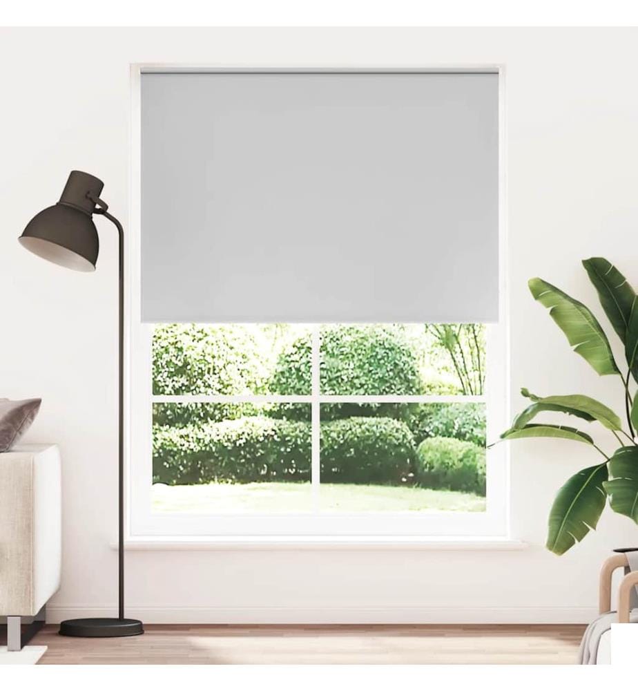 Store enrouleur occultant 144,4 x 230 cm, largeur du tissu 140 cm, gris
