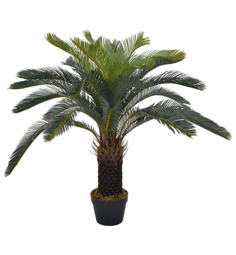 Plante artificielle avec pot Palmier Cycas Vert 90 cm