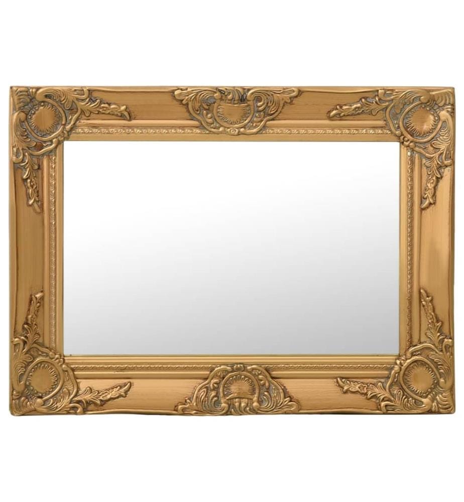 Miroir mural style baroque 60x40 cm Doré