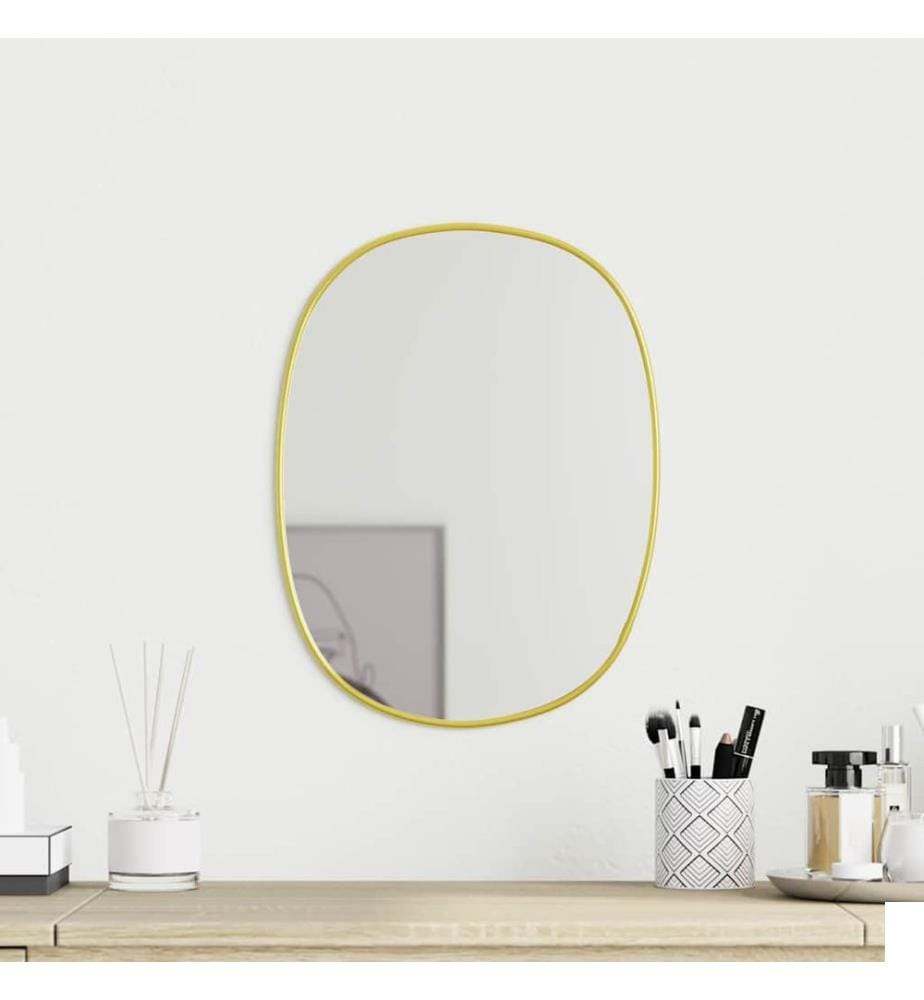 Miroir mural Doré 30x25 cm