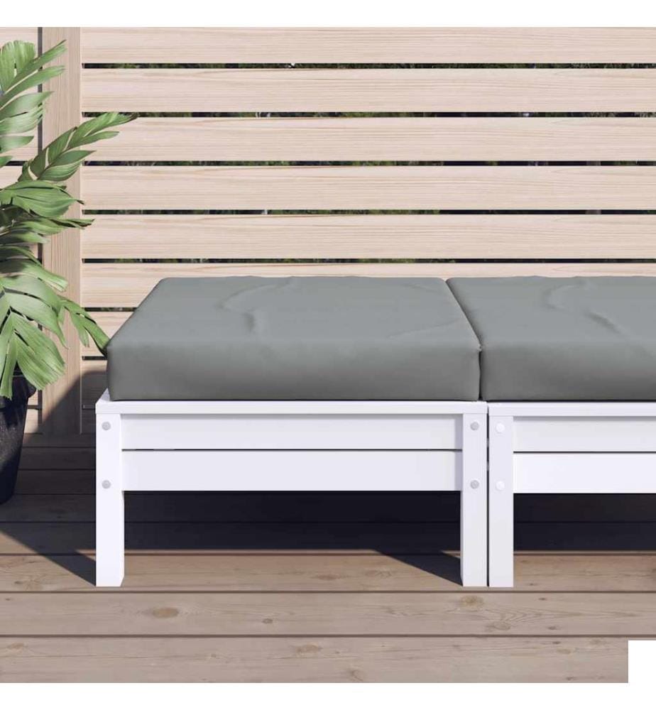 Coussin de palette gris 60x60x9,5 cm tissu oxford