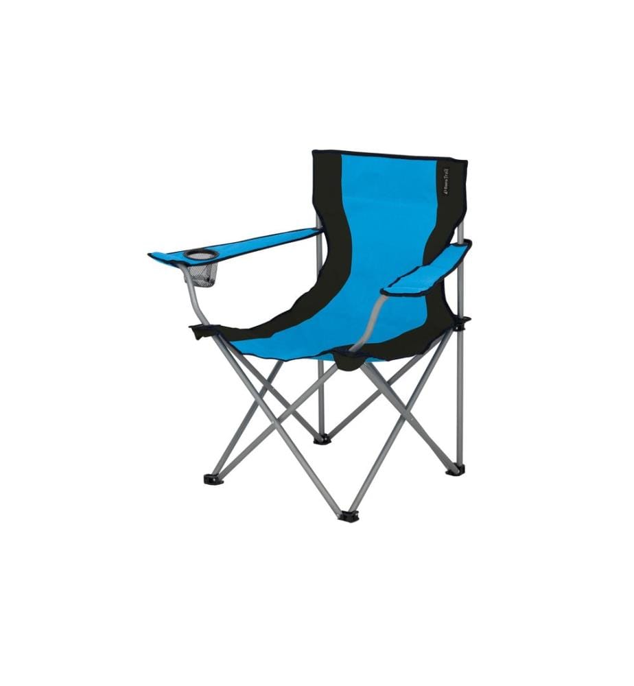 Eurotrail - Chaise de camping Lausanne Bleu/Noir