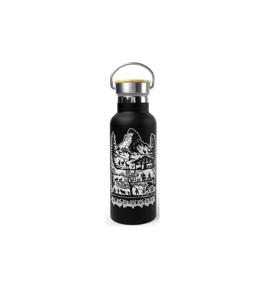 TRENDFORM - Gourde Swiss Tradition 500 ml, noir