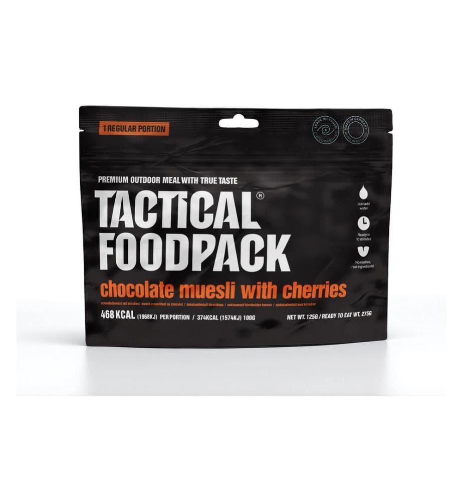 Tactical Foodpack - Petit déjeuner Muesli au chocolat avec des cerises