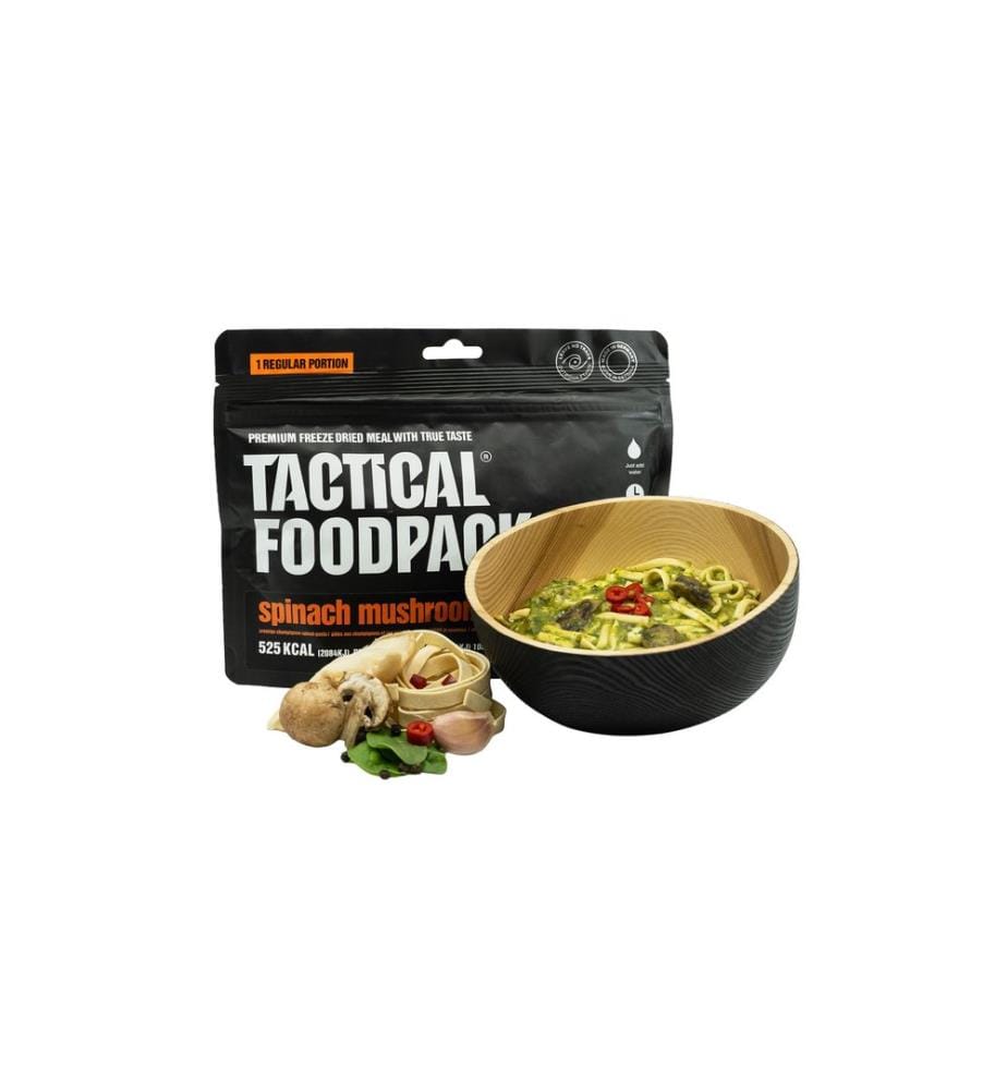 Tactical Foodpack - Plat principal Nouilles aux épinards et aux champignons