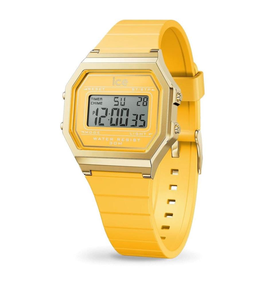Montre à Quartz Silicone Jaune - 32 mm