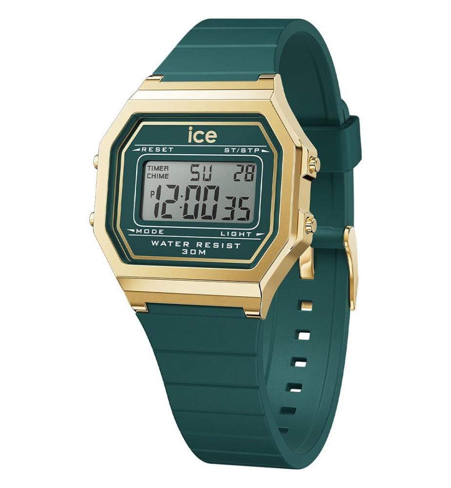 Montre à quartz en silicone vert - 32 mm