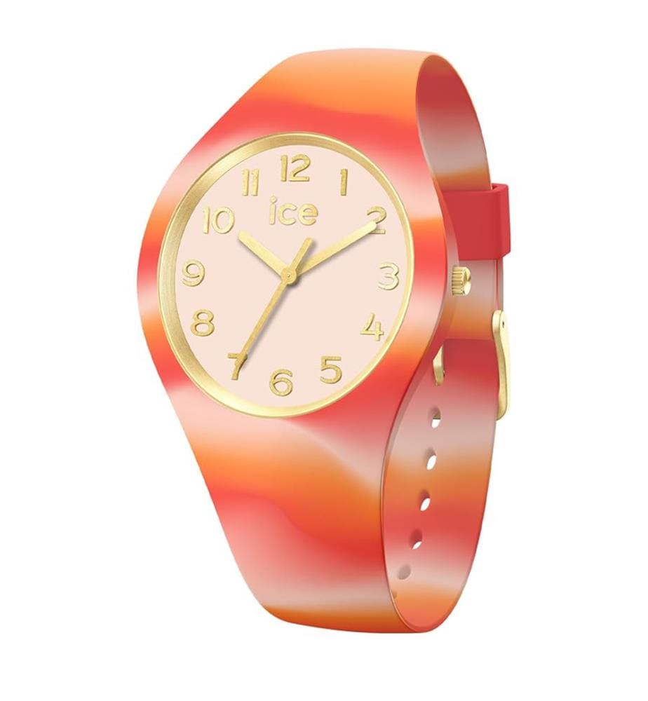 Montre à quartz en silicone multicolore - 28 mm