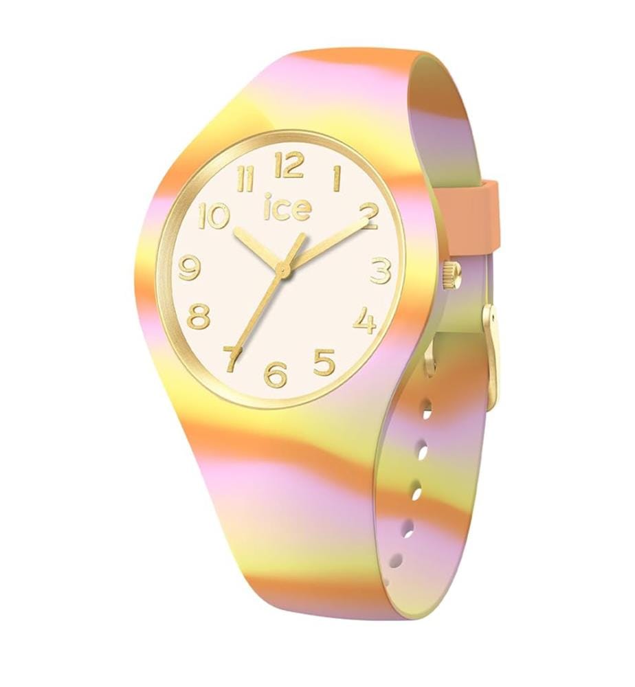 Montre à quartz en silicone multicolore - 28 mm
