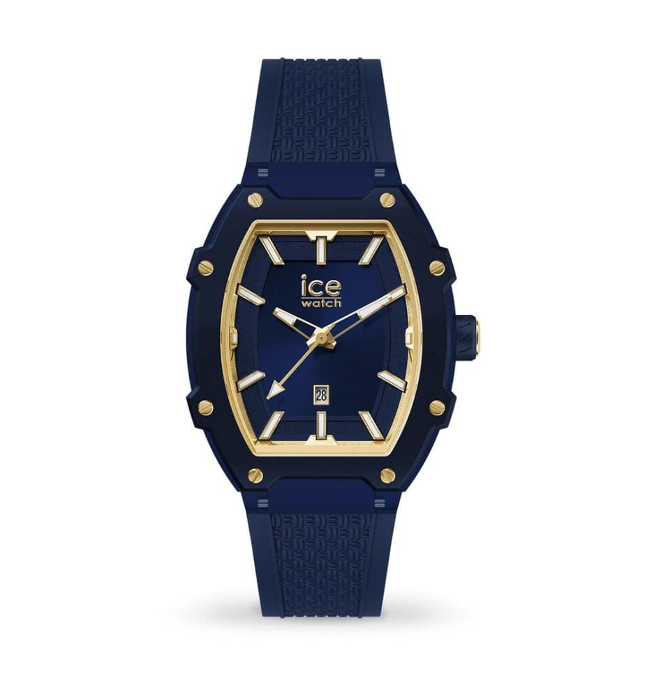 Montre à quartz en silicone violet - 45 mm