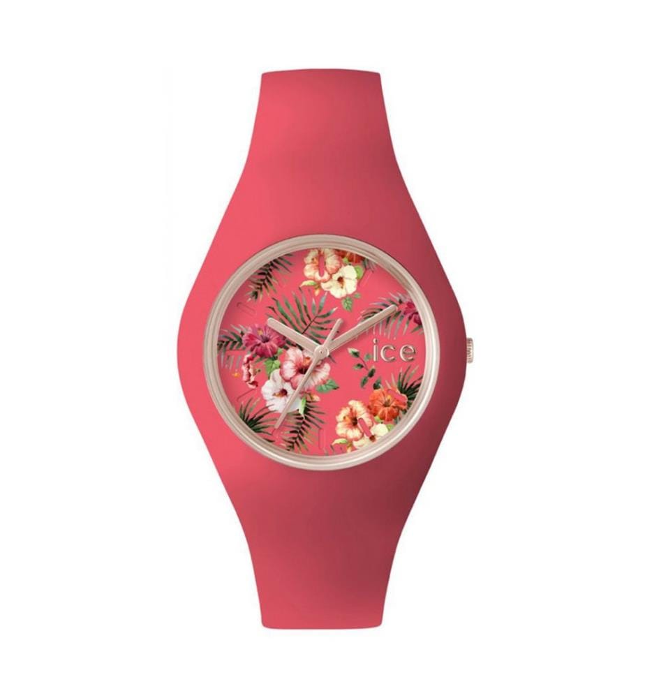 Montre à quartz en résine rose - 40 mm