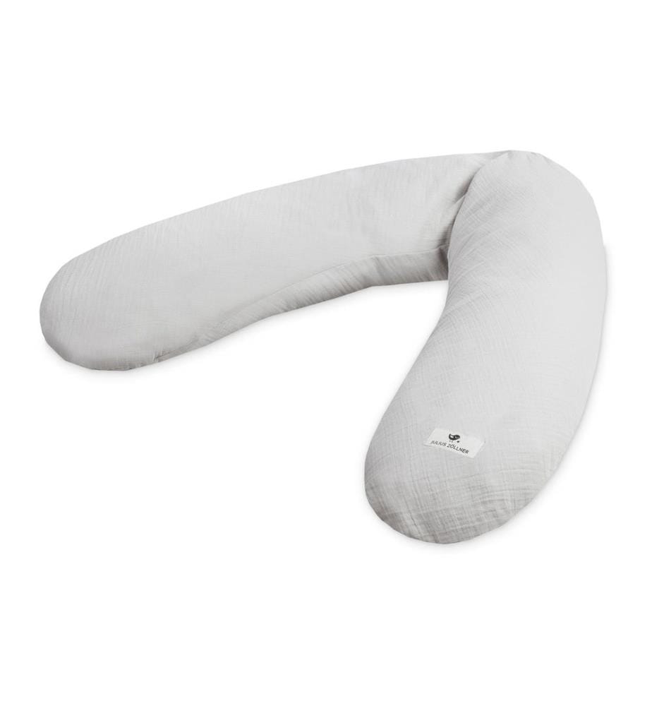 JULIUS ZÖLLNER - Coussin d'allaitement Mousseline grise 190 cm