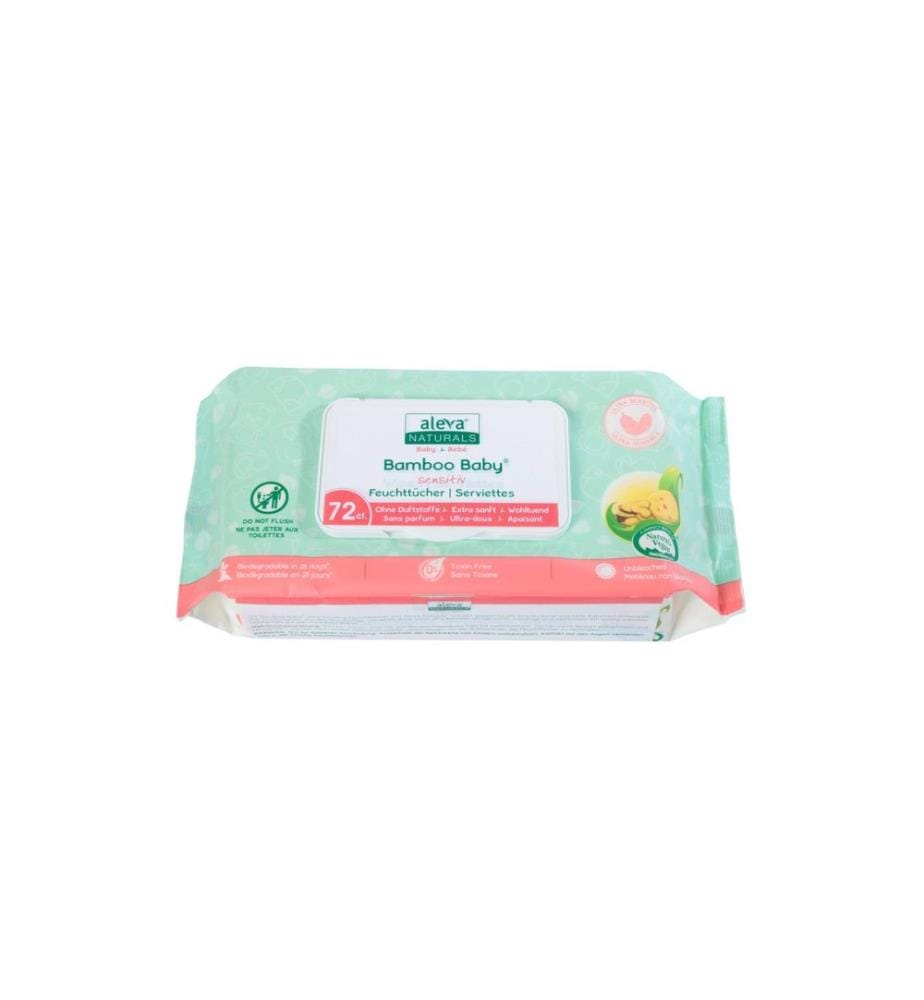 Aleva Naturals Lingettes bébé Sensitive 72 pièces