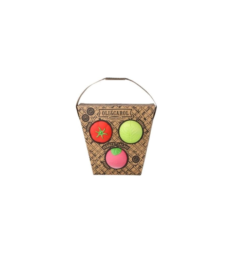 Oli&Carol Hochet Veggie Salad Baby Sensory Balls;