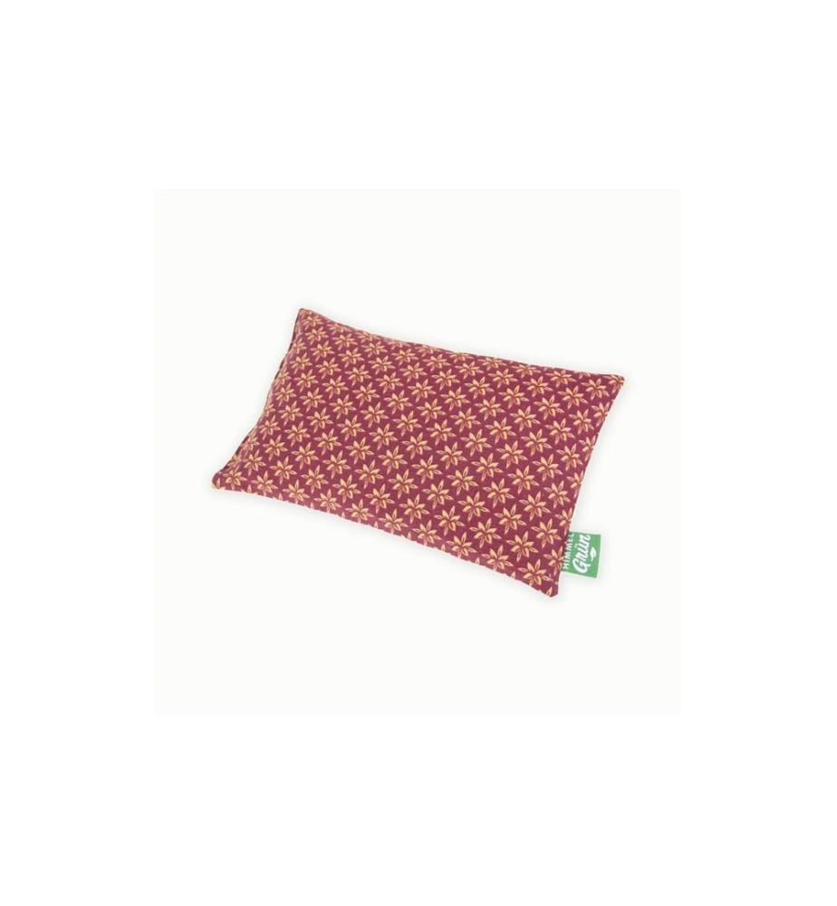 Coussin chauffant Himmelgrün Fleur d'étoile avec garnissage de noyaux de cerise 30 x 20 cm