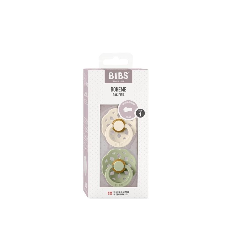 Bibs Bohème Latex naturel, forme cerise, beige, 0 à 6 mois