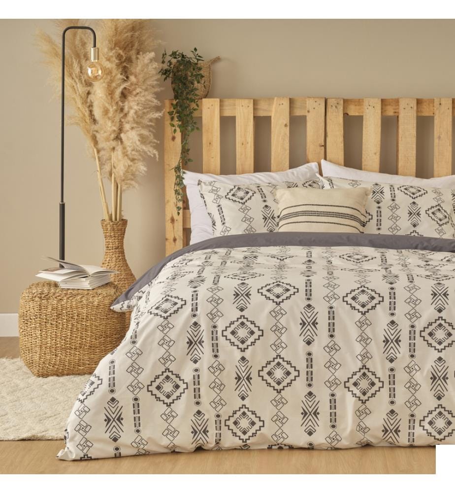 Housse de couette king size Blake 240x220 cm - Anthracite