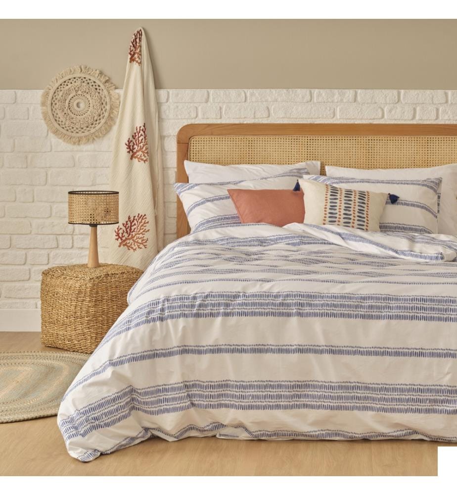 Housse de couette king size Marine 240x220 cm - Bleu