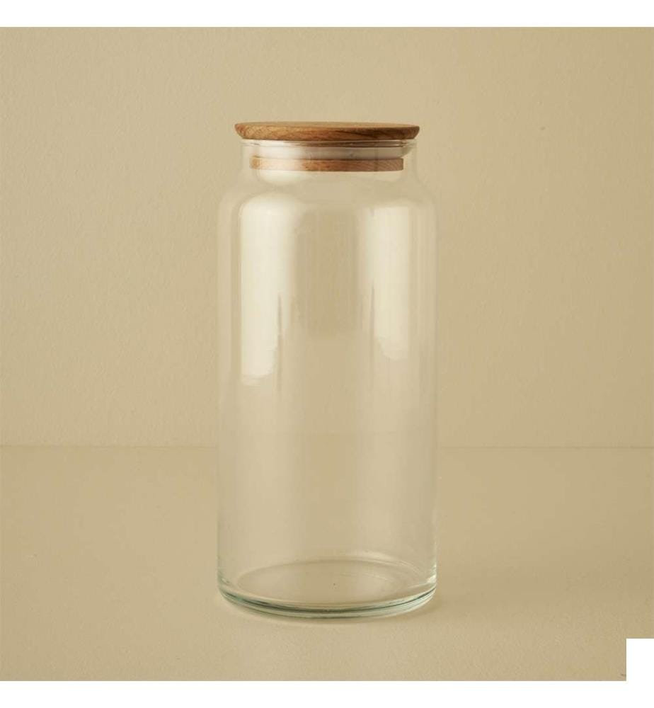 Bocal avec couvercle en bois Joye 1400 cc - Naturel