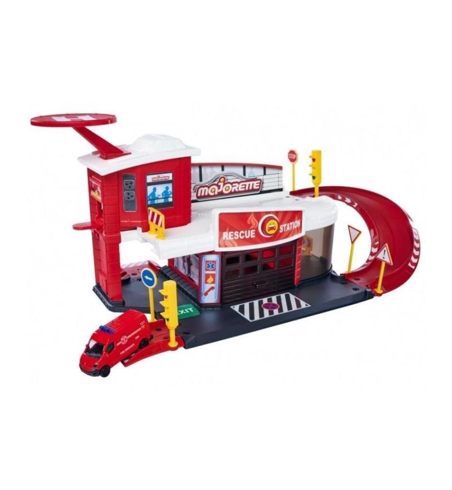 MAJORETTE - Station de secours Creatix + 1 véhicule