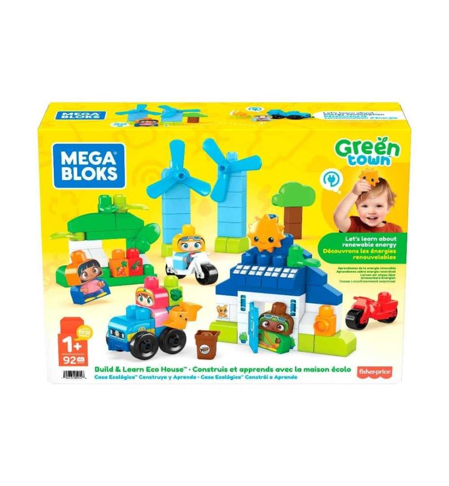 MEGA BLOKS - Modèle construction Green Town Le plaisir de construire et d'apprendre la maison Eco