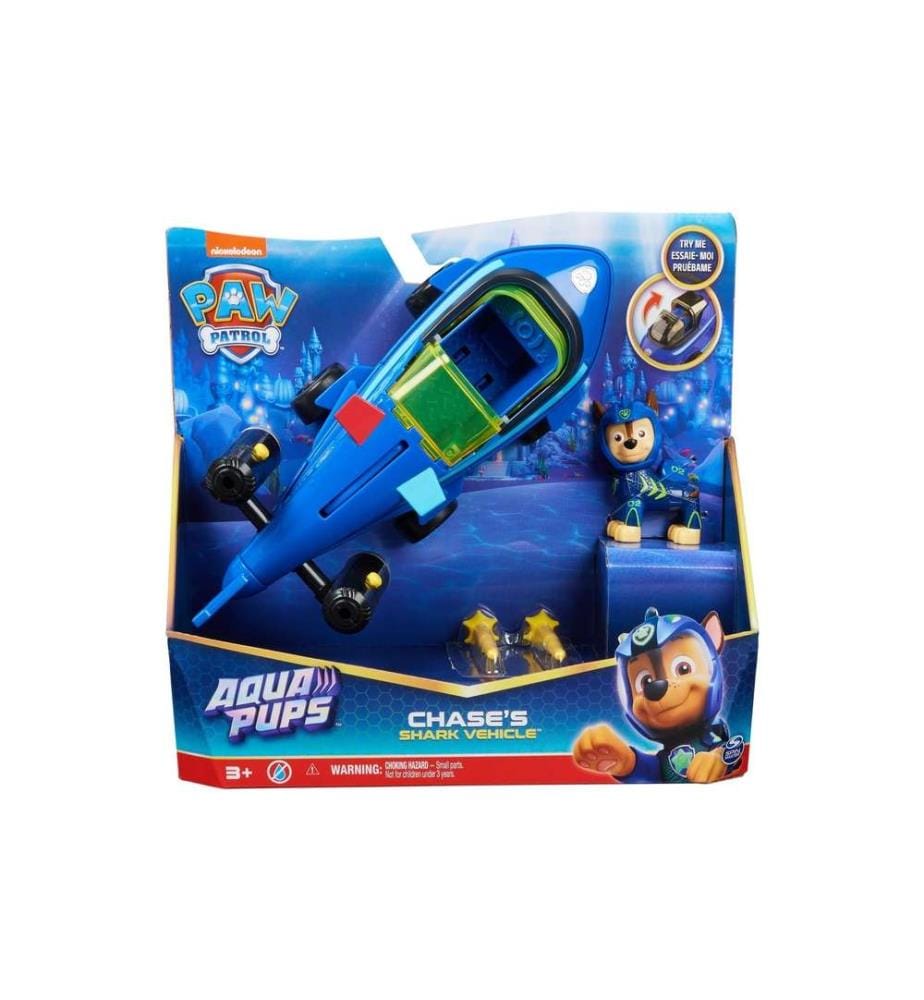 SPINMASTER - La pat patrouille Aqua Pups  Chase's Shark Vehicle