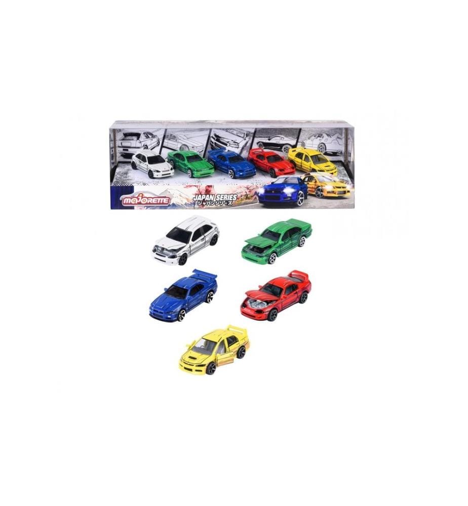 MAJORETTE - Voiture Japan Series 5 Pieces Giftpack