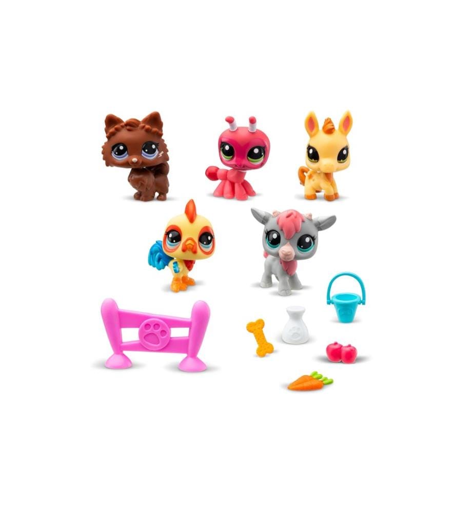 BANDAI - Ensemble de pions Littlest Pet Shop  Farm Besties