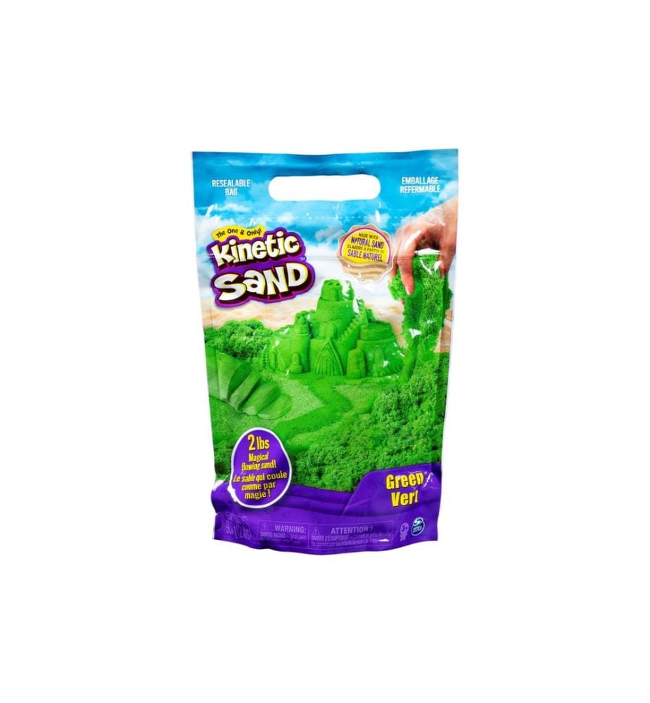 SPINMASTER - Sac de couleur Kinetic Sand vert, 907 g