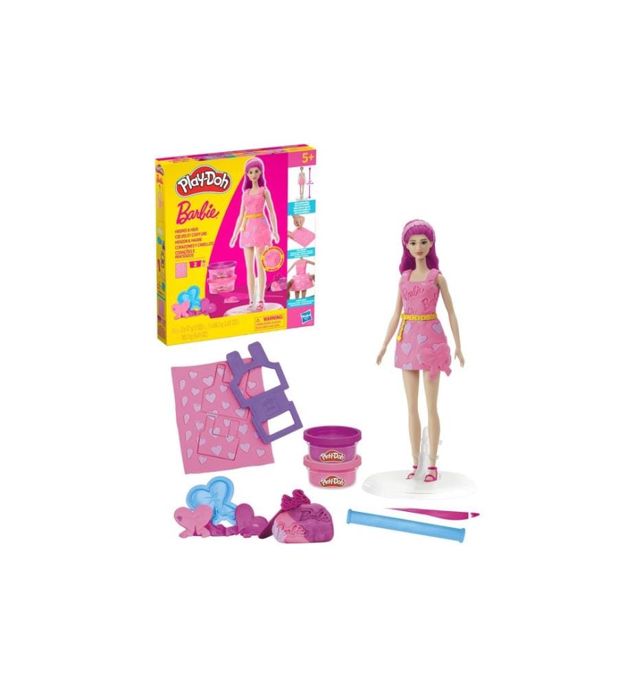 Play-Doh Jouet de pâte à modeler Barbie Curs et Cheveux