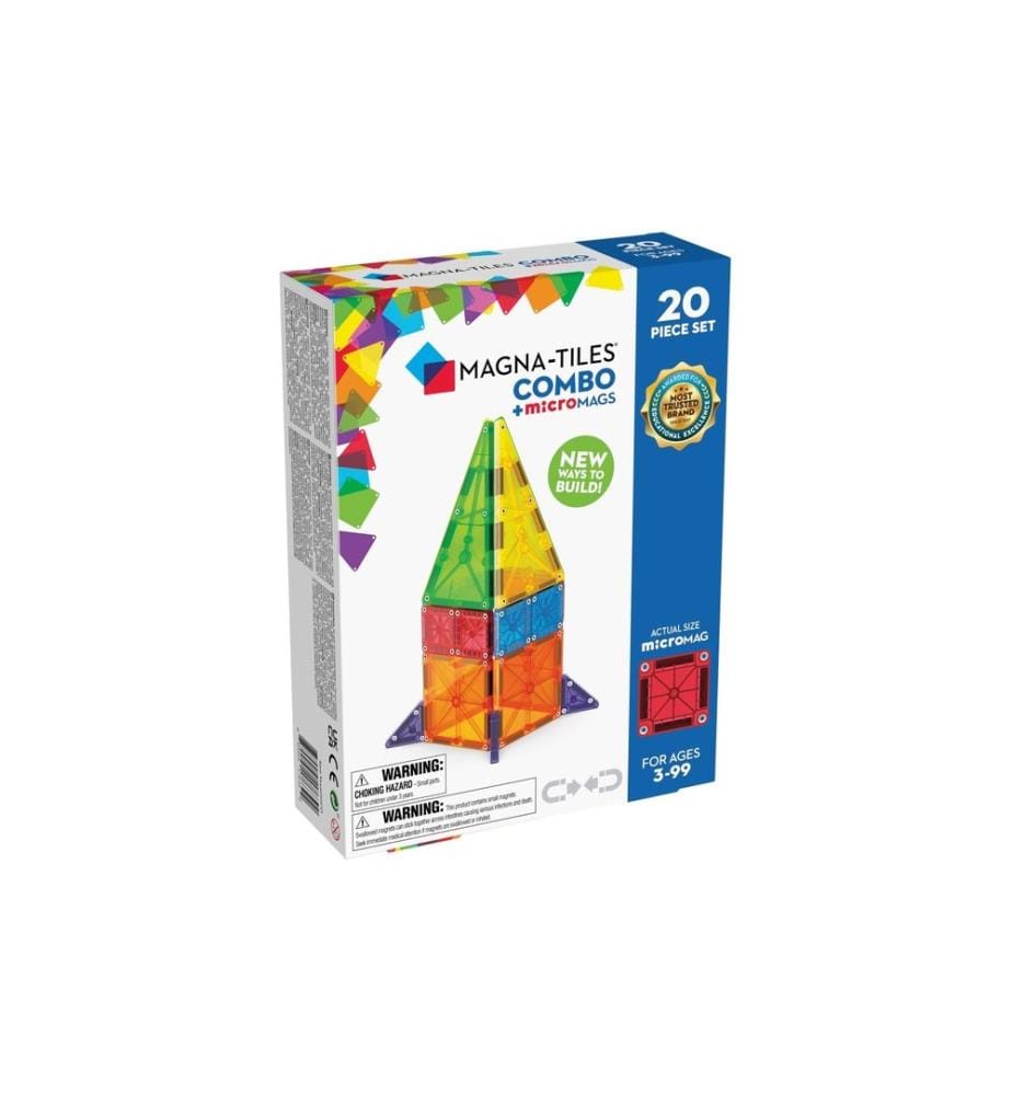 Magna-Tiles Ensemble de blocs de construction Combo 20 pièces