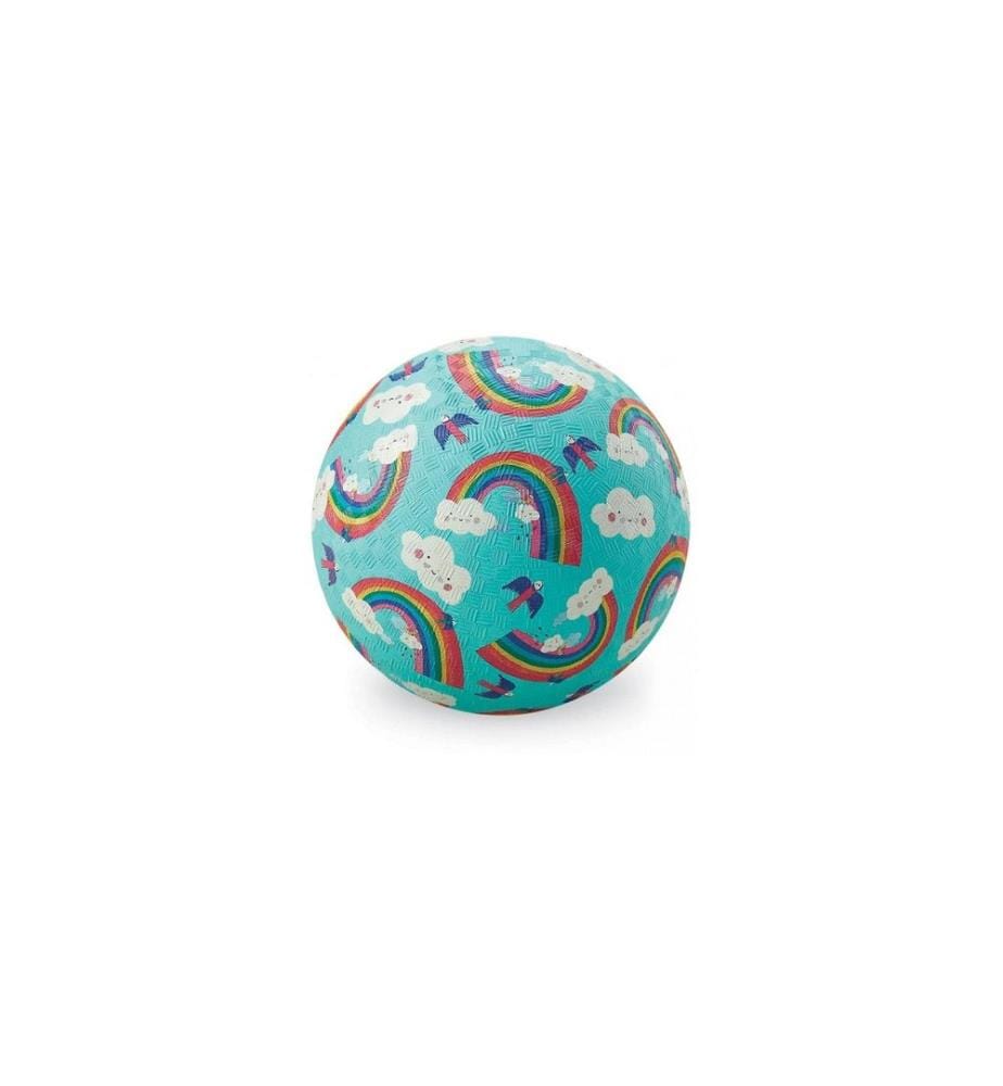 Crocodile Creek Balle de jeu Rêves d'arc-en-ciel Caoutchouc naturel bleu 13 cm