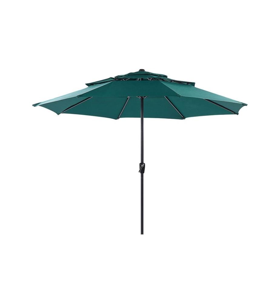 Parasol de jardin 285 cm BIBIONE Vert émeraude