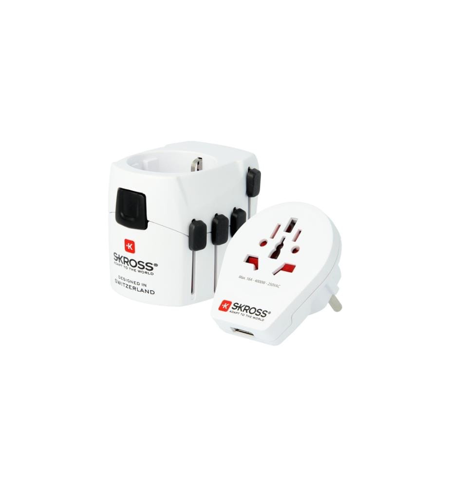 SKROSS - Adaptateur de voyage international PRO World & USB