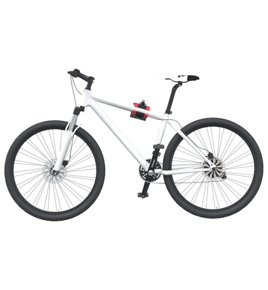 Support mural pour réparation de vélo pliable rouge et noir