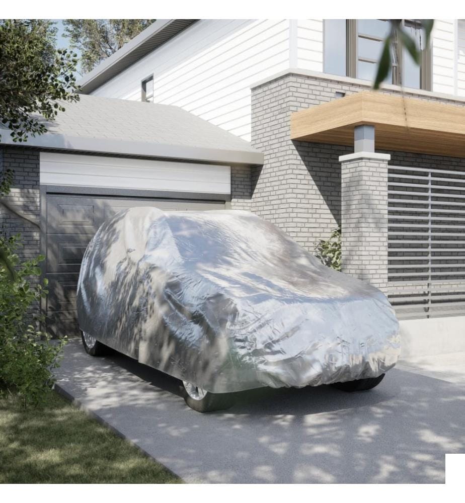 Housse de voiture SUV avec sangles à boucle complète argenté XL