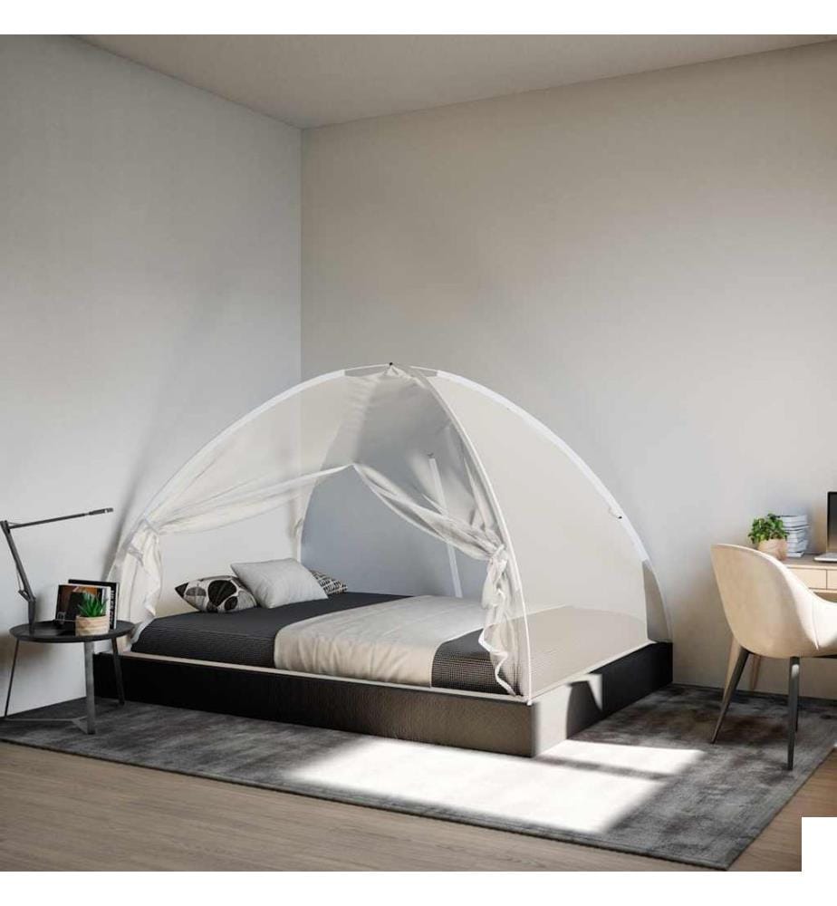 Moustiquaire mongole avec portes 220 maille blanc 200x120x130cm