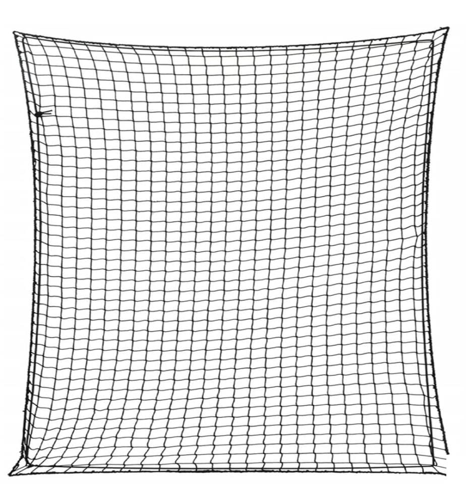 Filet pour remorque avec corde élastique noir 4x4 m PP