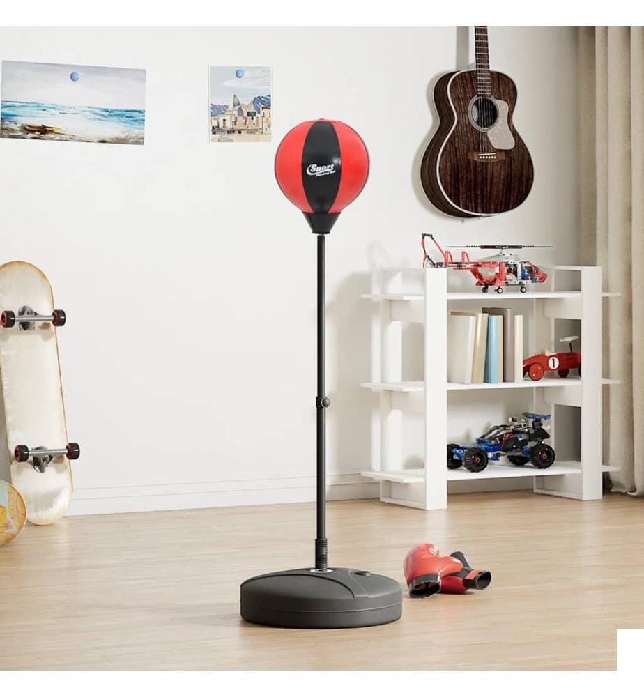 Ensemble de punching ball avec gants et pompe hauteur réglable