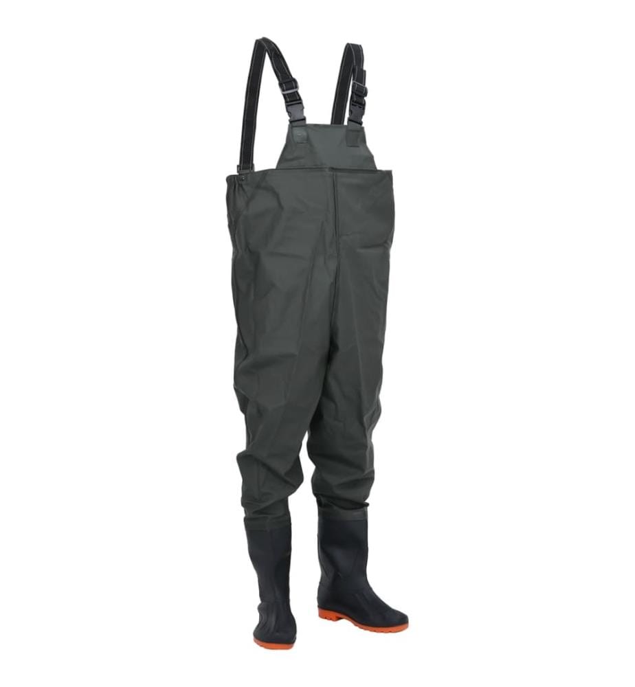 Cuissardes avec bottes vert foncé taille 46