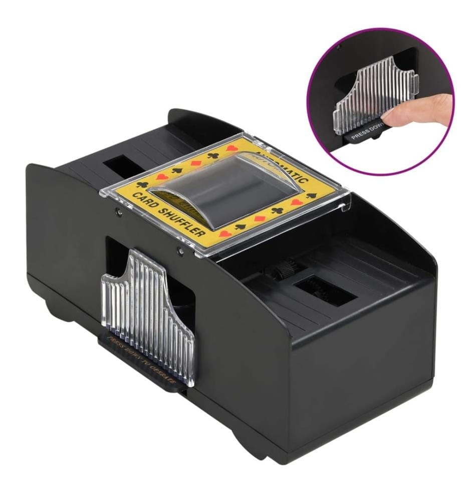 Mélangeur de cartes automatique noir 2 jeux