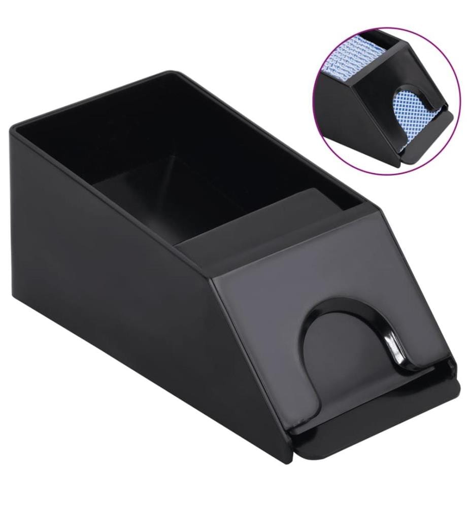 Sabot de cartes à jouer noir 2 jeux