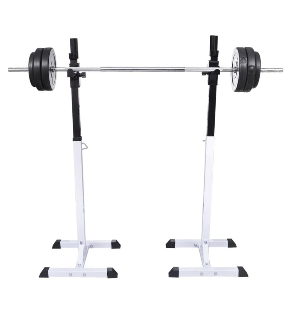 Support barres haltères longs musculation