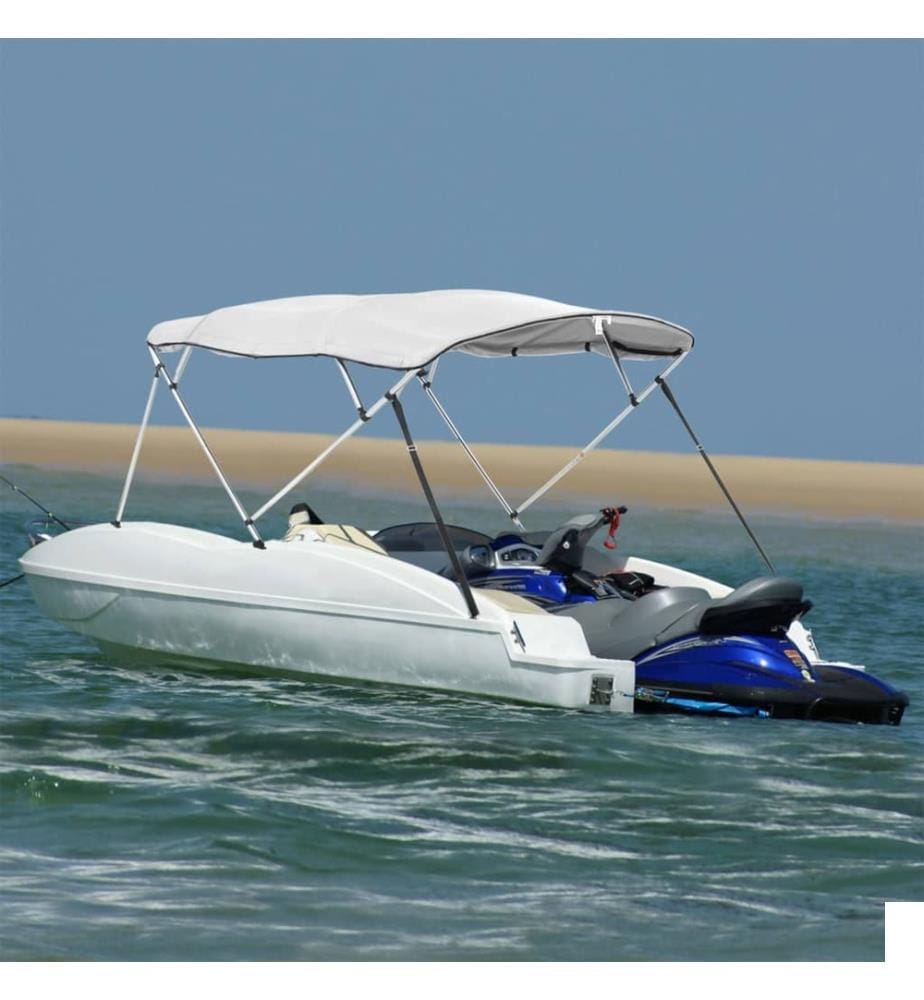 Toit bimini à 4 arceaux parois latérales 243x(185-198)x137 cm