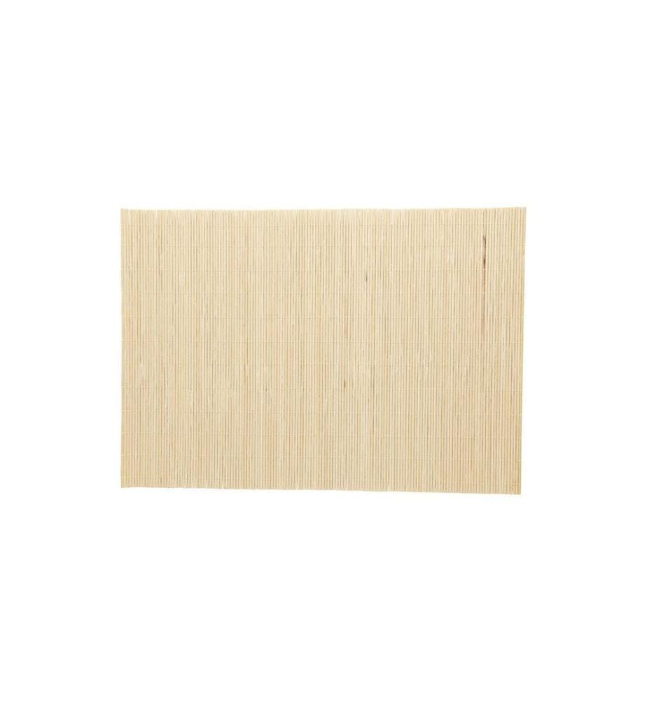 CREATIV COMPANY - Coussin en feutre Tapis en bambou Quatre d'entre eux, Beige