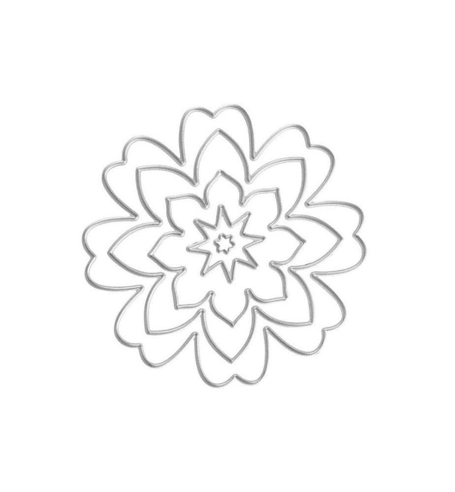 CREATIV COMPANY - Modèle de poinçon 0.5 - 8 cm, fleurs